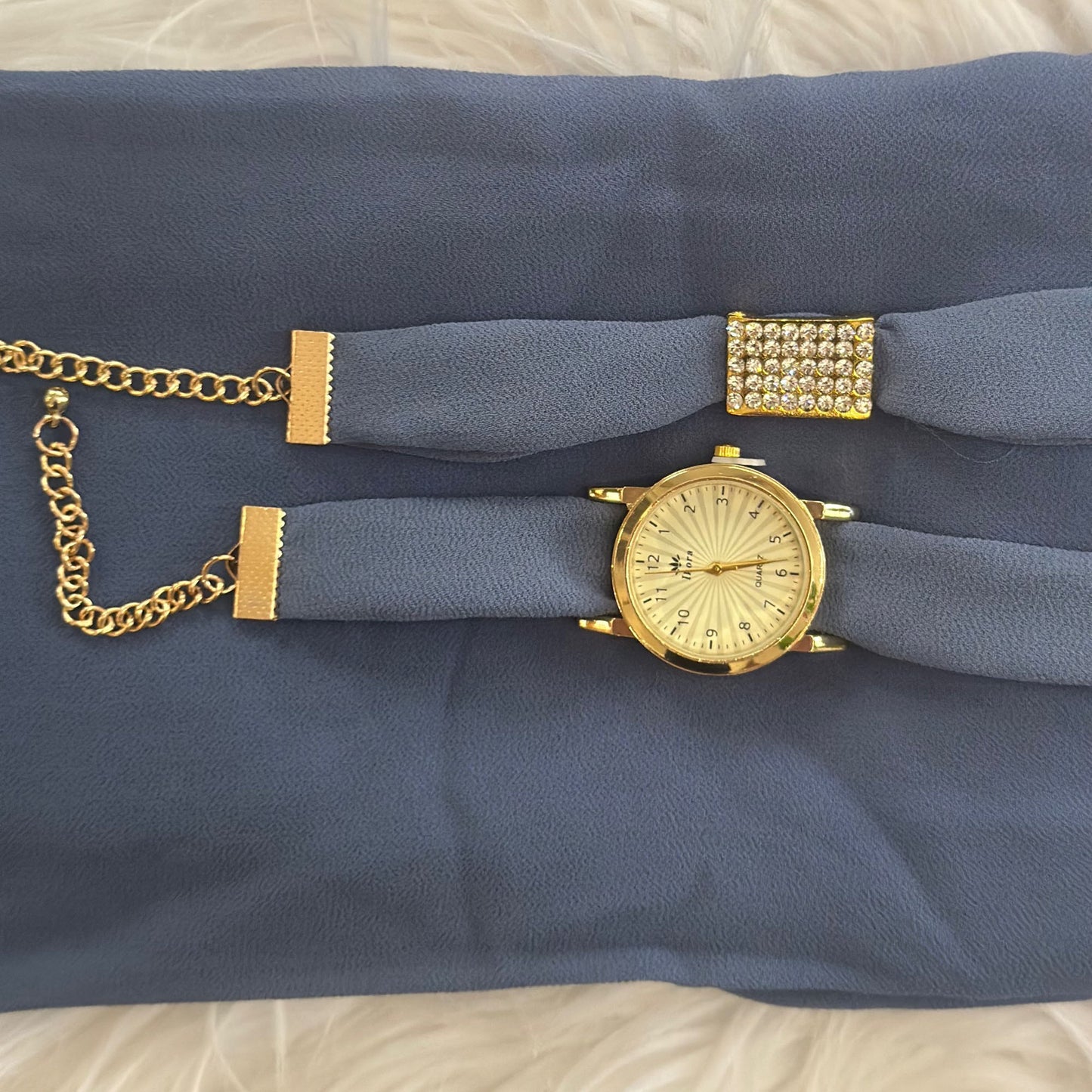 Inayah Exclusive 3 Piece Set Dark Blue