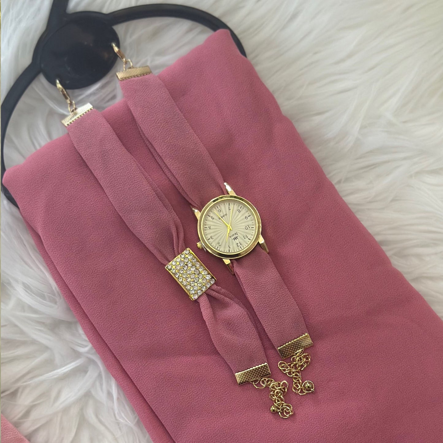 Inayah Exclusive 3 Piece Set Dark Pink