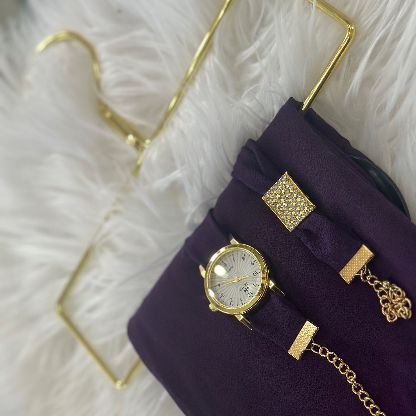 Inayah Exclusive 3 Piece Set Plum