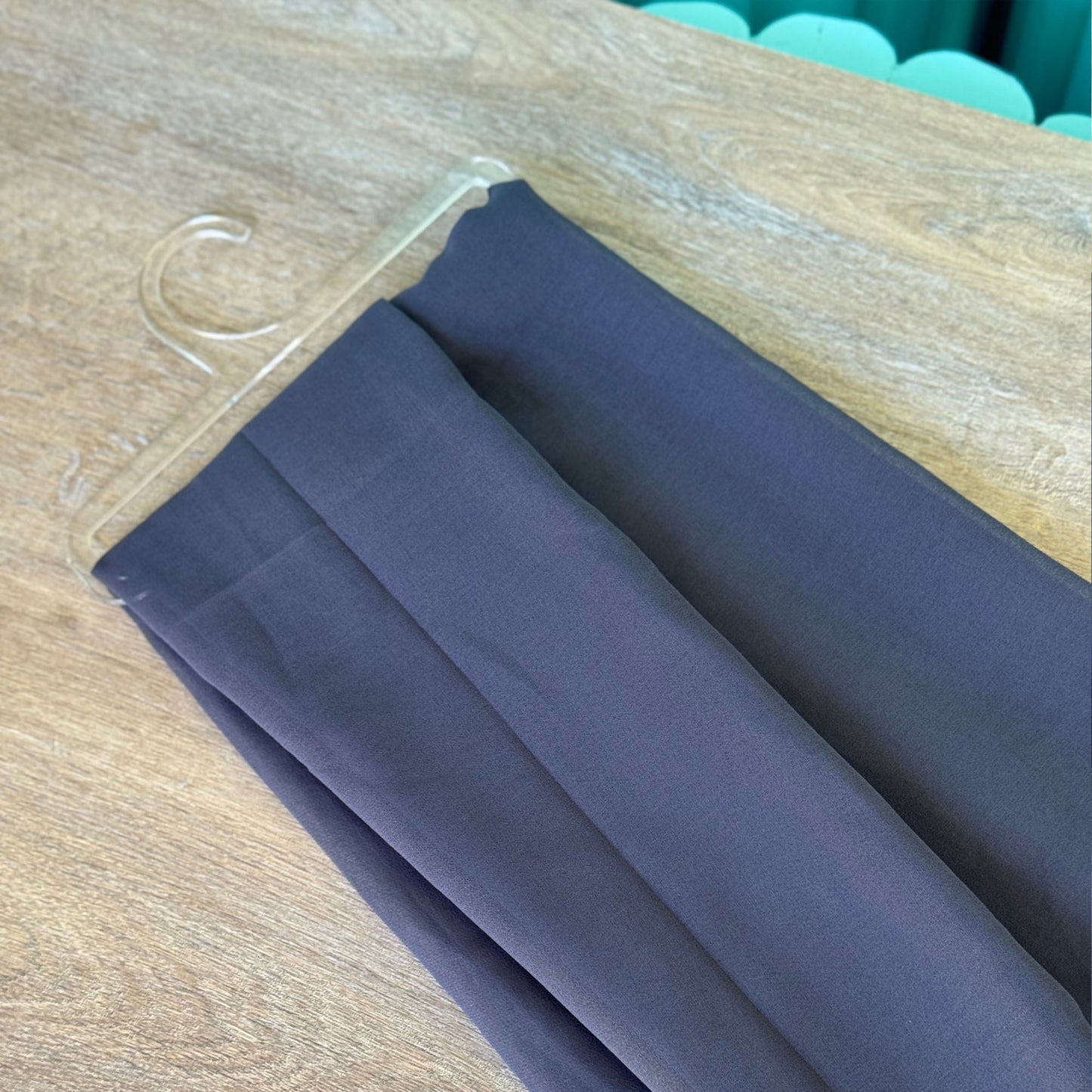 Inayah Exclusive Chiffon Scarf Machine Grey