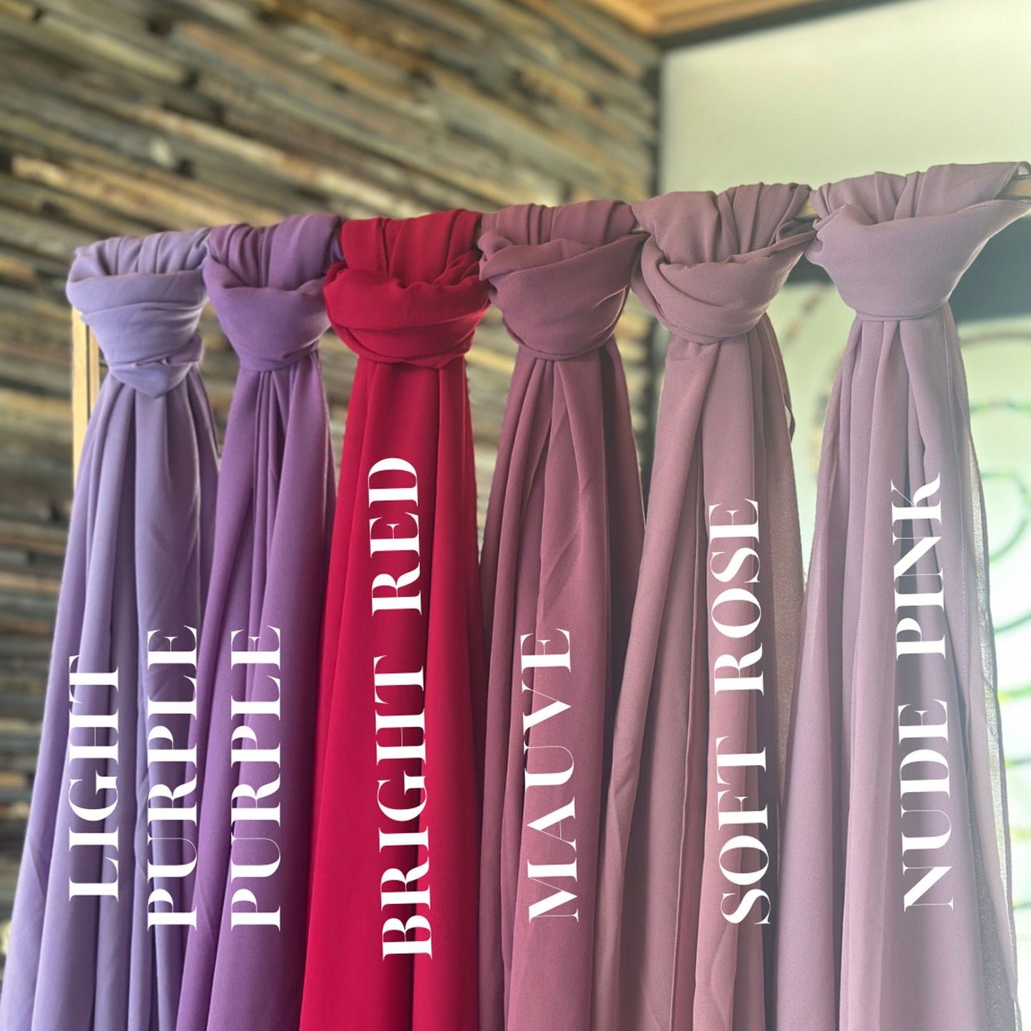 Inayah Exclusive Luxury Chiffon Scarf Light Purple