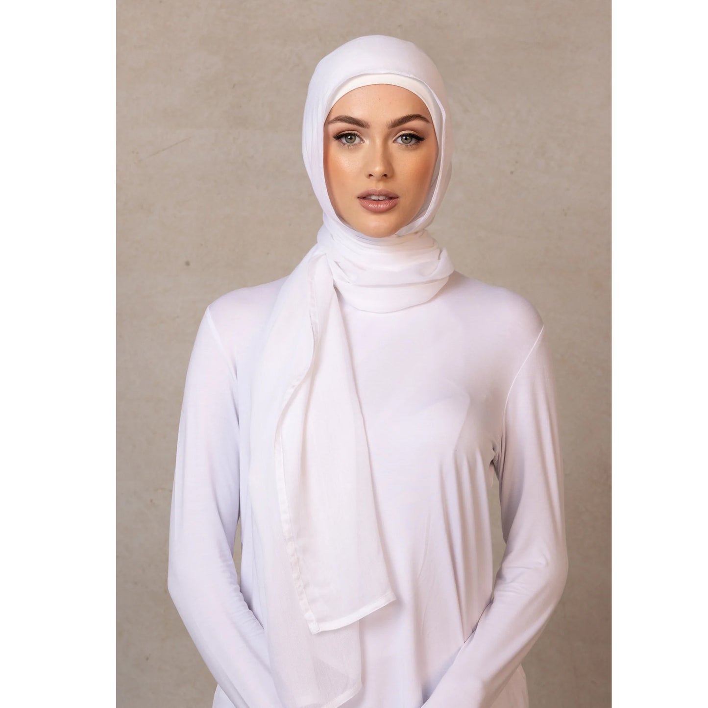 Inayah Exclusive Premium Modal Scarf White