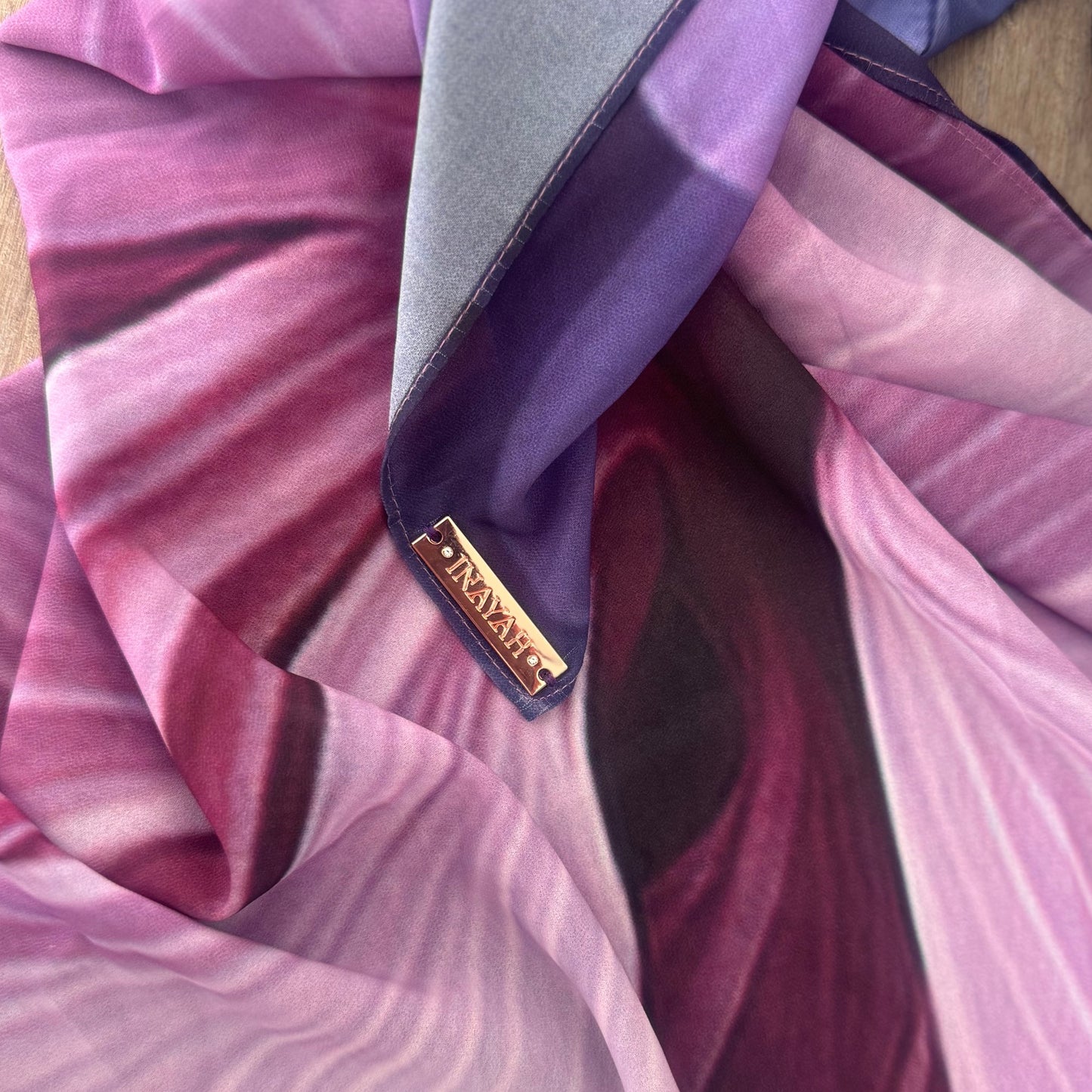 Inayah Exclusive Premium Printed & Crimped Scarf Blossom