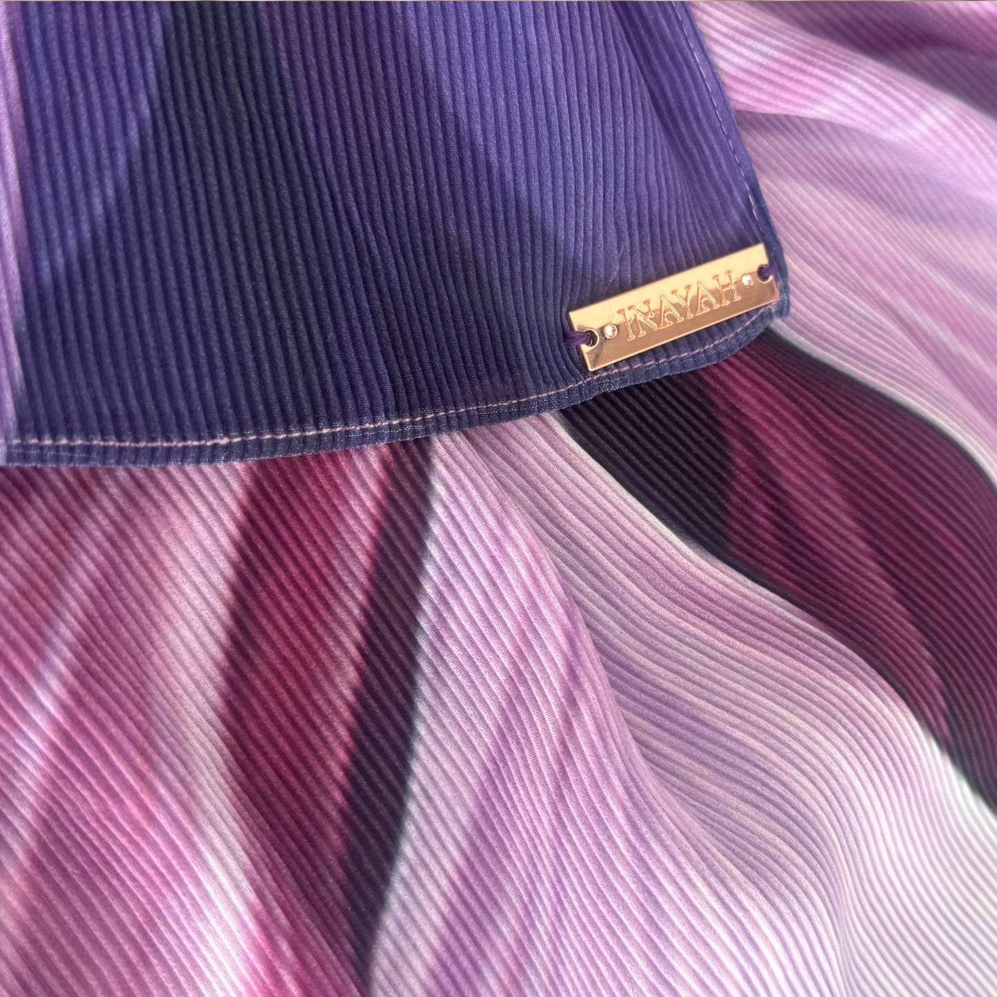 Inayah Exclusive Premium Printed & Crimped Scarf Blossom