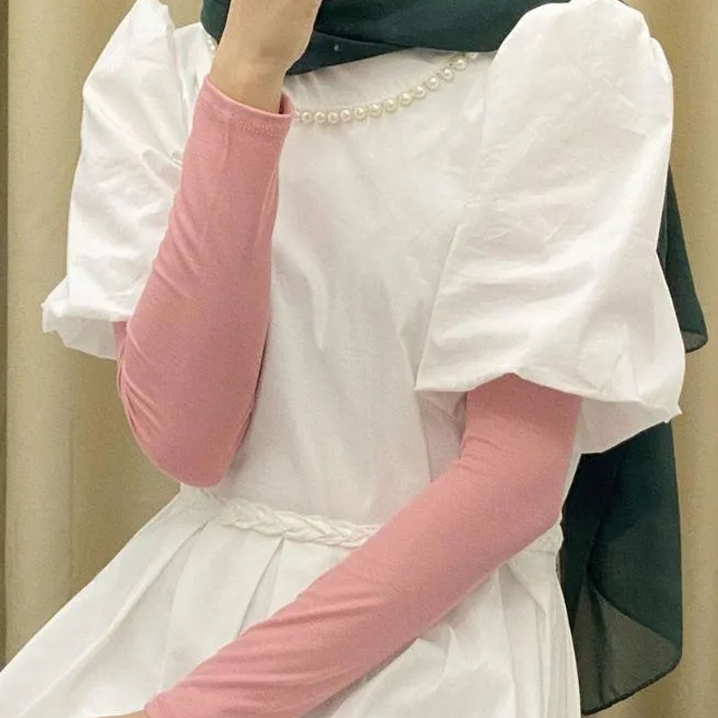 Inayah Exclusive Sleeve Set Pink