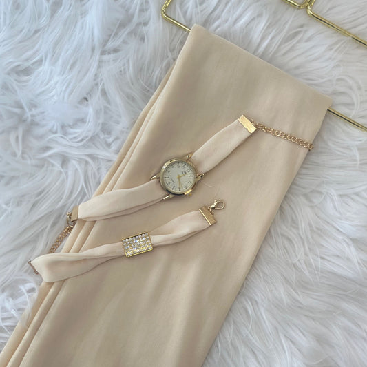 Inayah Exclusive 3 Piece Set Cream