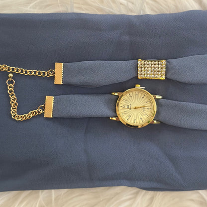 Inayah Exclusive 3 Piece Set Dark Blue