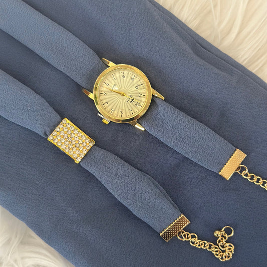 Inayah Exclusive 3 Piece Set Dark Blue