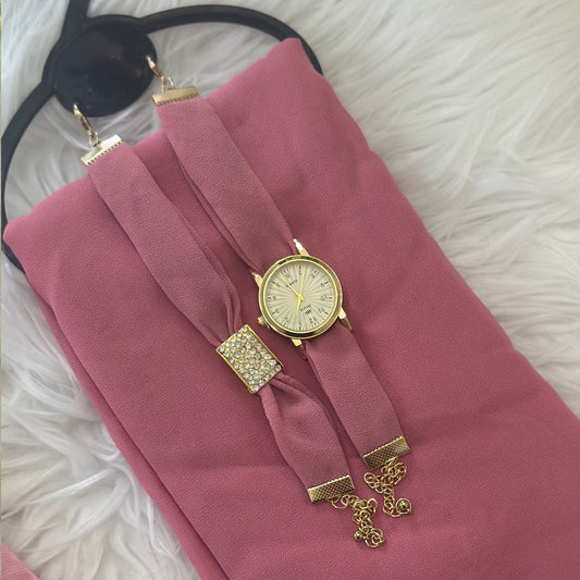 Inayah Exclusive 3 Piece Set Dark Pink