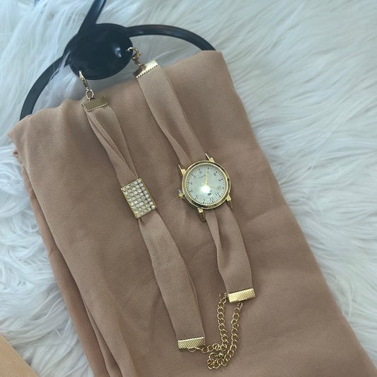 Inayah Exclusive 3 Piece Set Nude