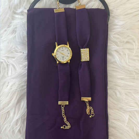 Inayah Exclusive 3 Piece Set Plum