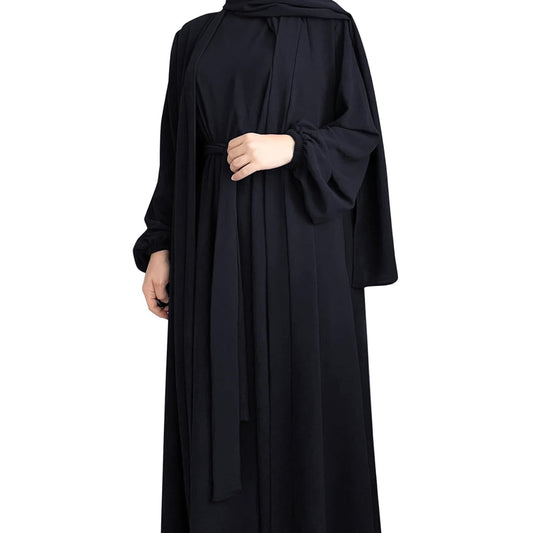 Inayah Exclusive Airflow Abaya Set Black