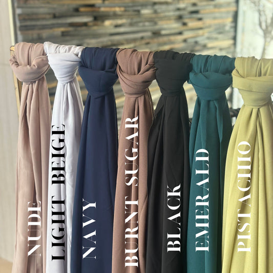 Inayah Exclusive Luxury Chiffon Scarf Pistachio