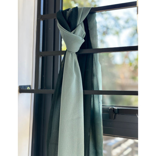 Inayah Exclusive Ombre Chiffon Scarf Emerald & Pistachio