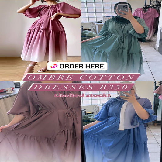 Inayah Exclusive Ombre Dress Brown