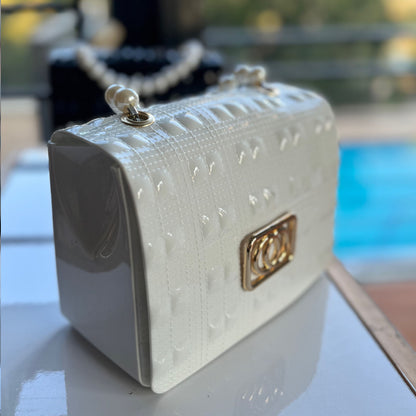 Inayah Exclusive Pearl Bag White