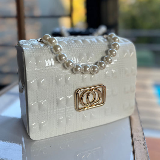 Inayah Exclusive Pearl Bag White