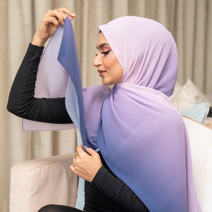 Inayah Exclusive Premium Crimped Scarf Lavender Haze