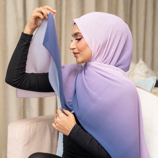 Inayah Exclusive Premium Crimped Scarf Lavender Haze