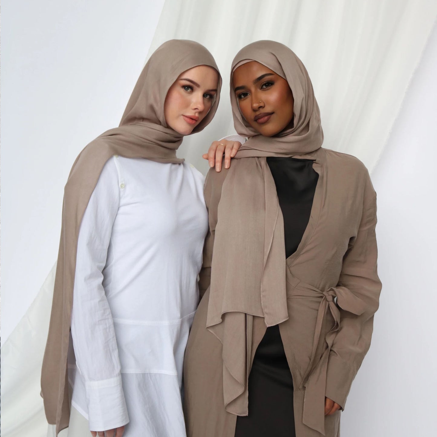 Inayah Exclusive Premium Modal Scarf Deep Taupe
