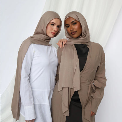 Inayah Exclusive Premium Modal Scarf Deep Taupe