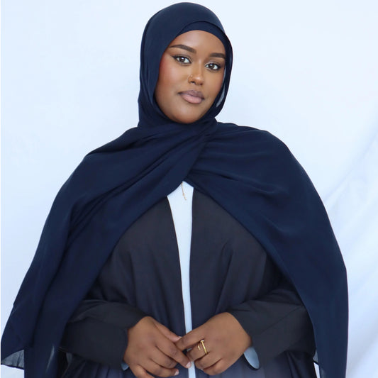 Inayah Exclusive Premium Modal Scarf Navy