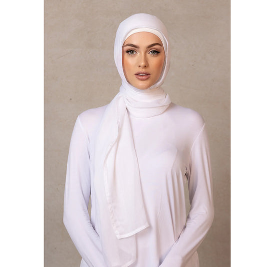 Inayah Exclusive Premium Modal Scarf White