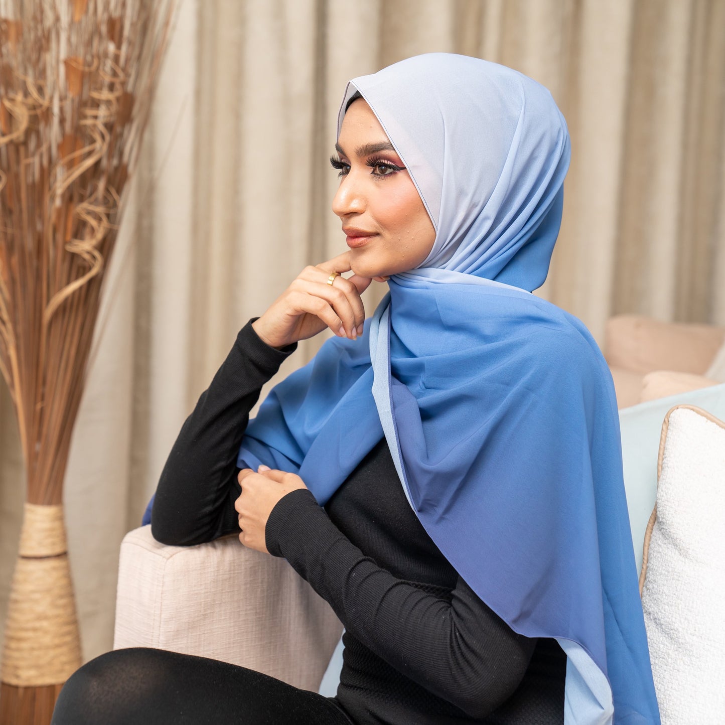 Inayah Exclusive Premium Ombre Scarf Sky