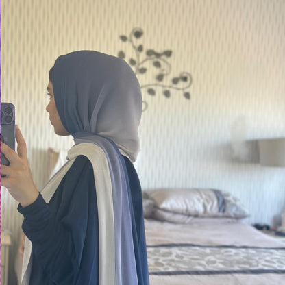 Inayah Exclusive Premium Ribbed Scarf Ocean Breeze