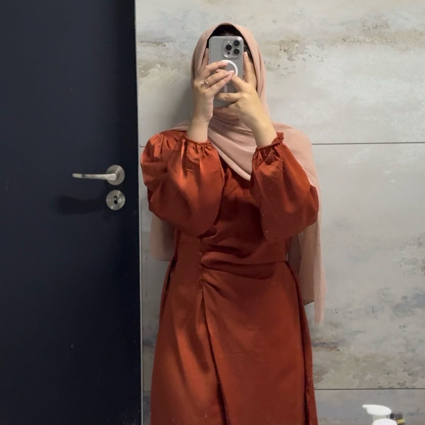 Inayah Exclusive Satin Dress Ginger