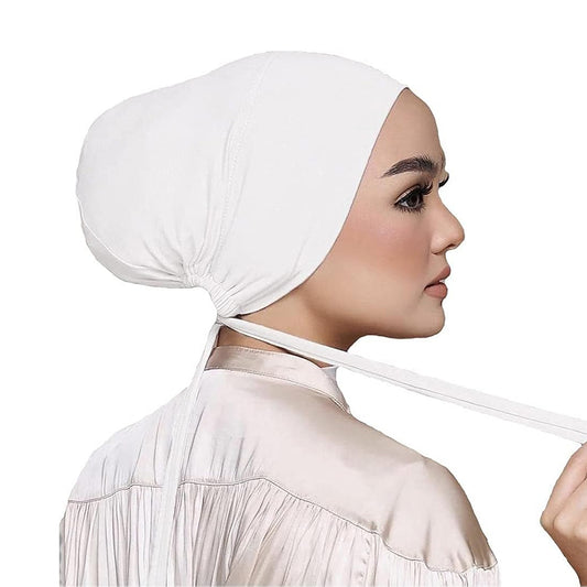 Inayah Exclusive Tie Under Cap White